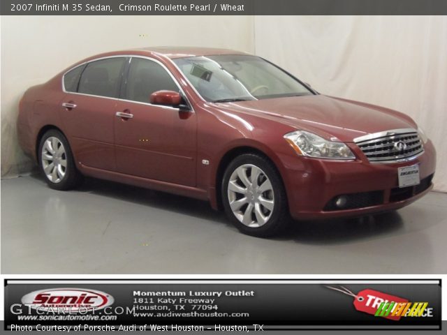 2007 Infiniti M 35 Sedan in Crimson Roulette Pearl
