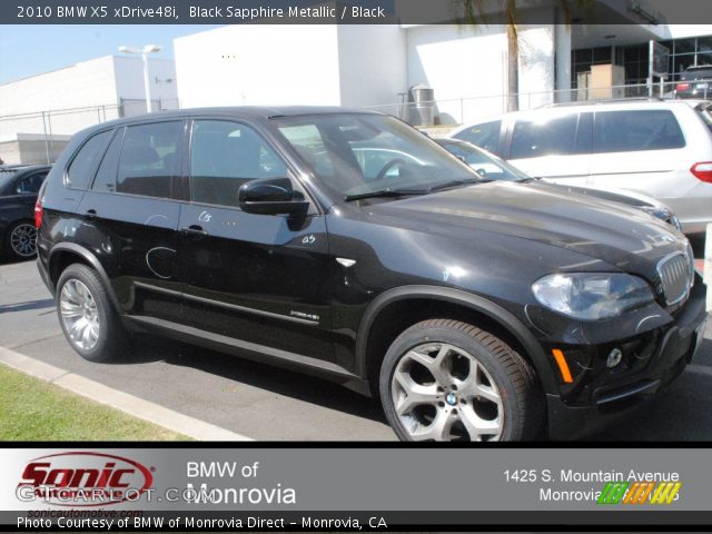 2010 BMW X5 xDrive48i in Black Sapphire Metallic
