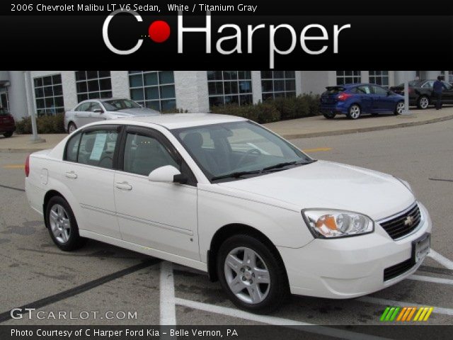 2006 Chevrolet Malibu LT V6 Sedan in White