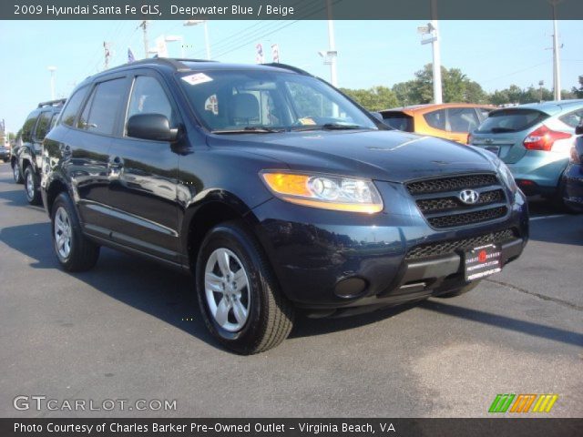 2009 Hyundai Santa Fe GLS in Deepwater Blue