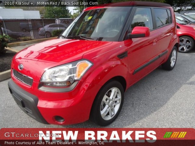 2010 Kia Soul + in Molten Red