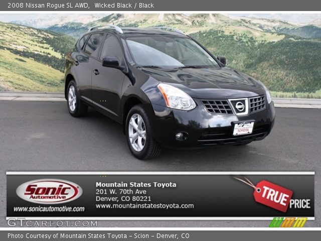2008 Nissan Rogue SL AWD in Wicked Black