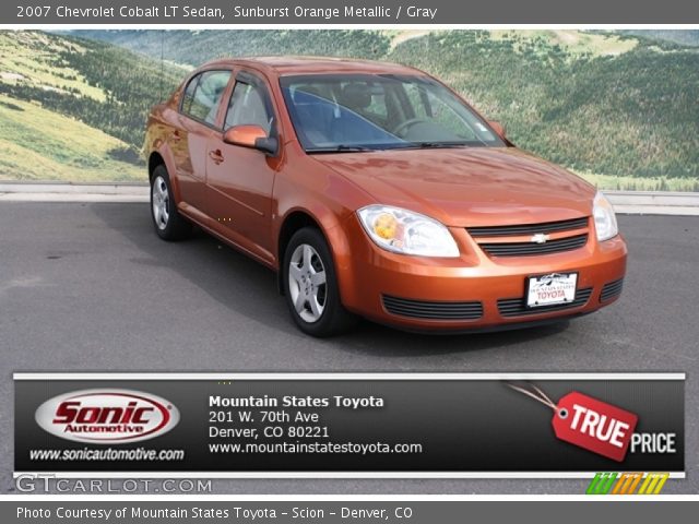 2007 Chevrolet Cobalt LT Sedan in Sunburst Orange Metallic