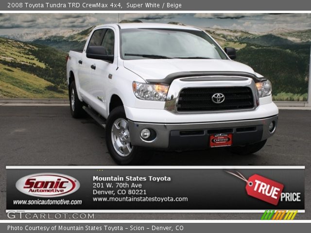 2008 Toyota Tundra TRD CrewMax 4x4 in Super White