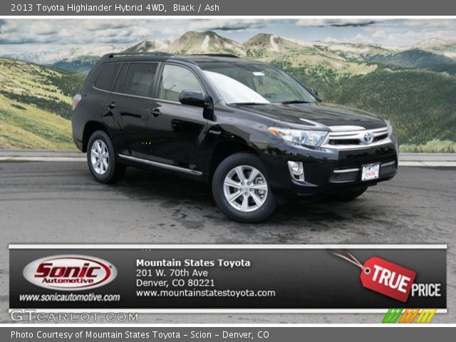 2013 Toyota Highlander Hybrid 4WD in Black