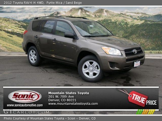 2012 Toyota RAV4 I4 4WD in Pyrite Mica