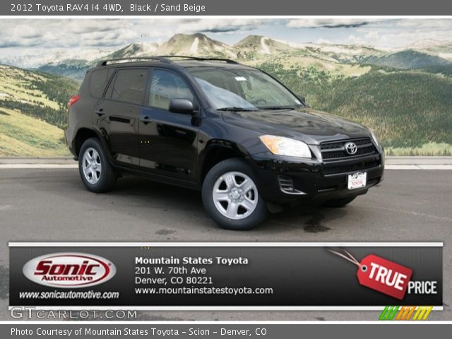 2012 Toyota RAV4 I4 4WD in Black