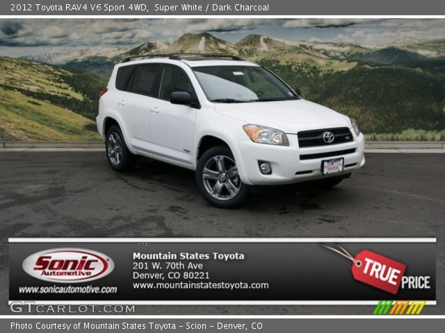 2012 Toyota RAV4 V6 Sport 4WD in Super White