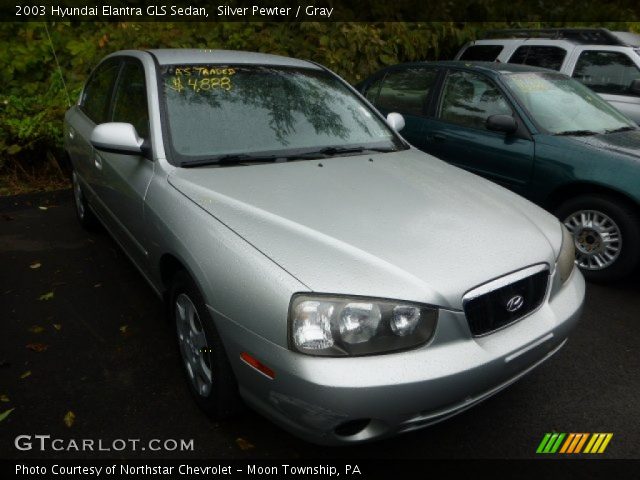 2003 Hyundai Elantra GLS Sedan in Silver Pewter