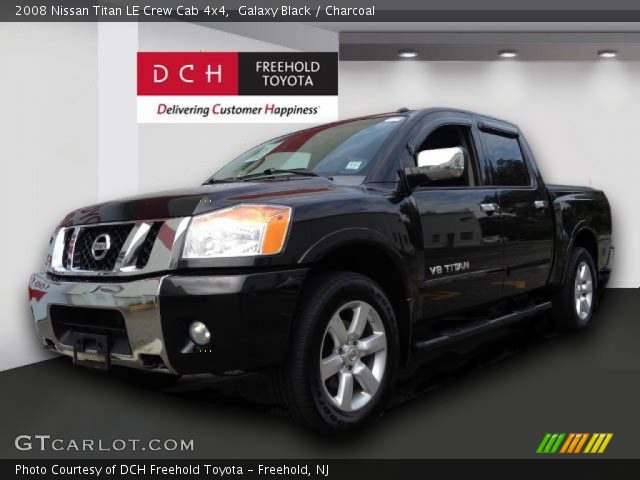 2008 Nissan Titan LE Crew Cab 4x4 in Galaxy Black