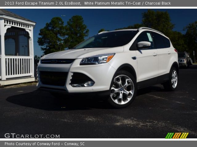 2013 Ford Escape Titanium 2.0L EcoBoost in White Platinum Metallic Tri-Coat