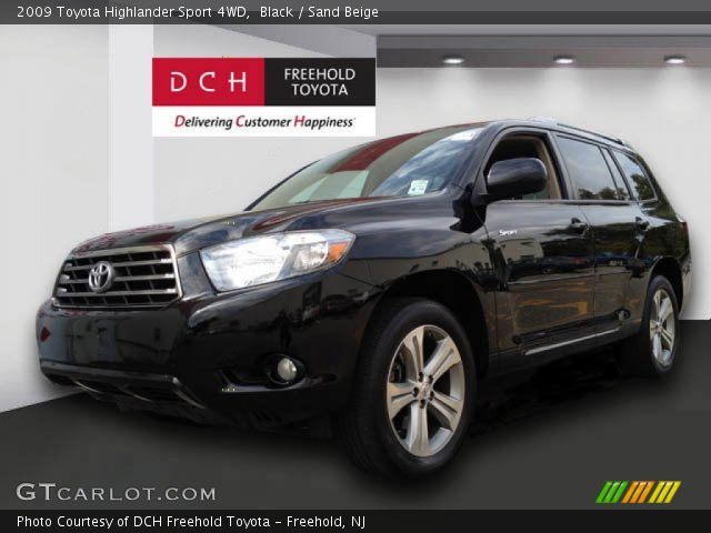 2009 Toyota Highlander Sport 4WD in Black