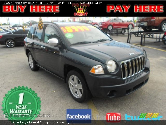 2007 Jeep Compass Sport in Steel Blue Metallic