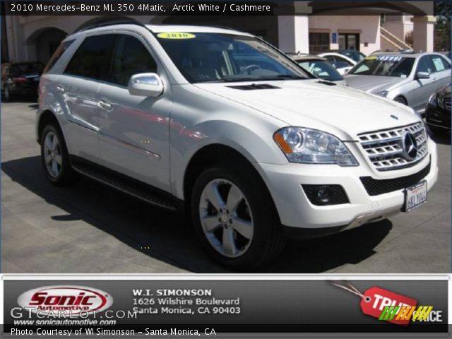 2010 Mercedes-Benz ML 350 4Matic in Arctic White