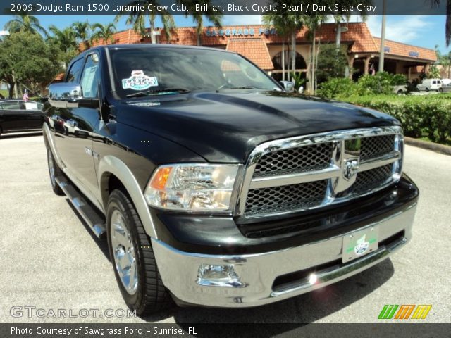 2009 Dodge Ram 1500 Laramie Crew Cab in Brilliant Black Crystal Pearl