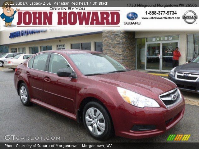 2012 Subaru Legacy 2.5i in Venetian Red Pearl