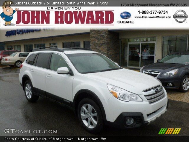 2013 Subaru Outback 2.5i Limited in Satin White Pearl