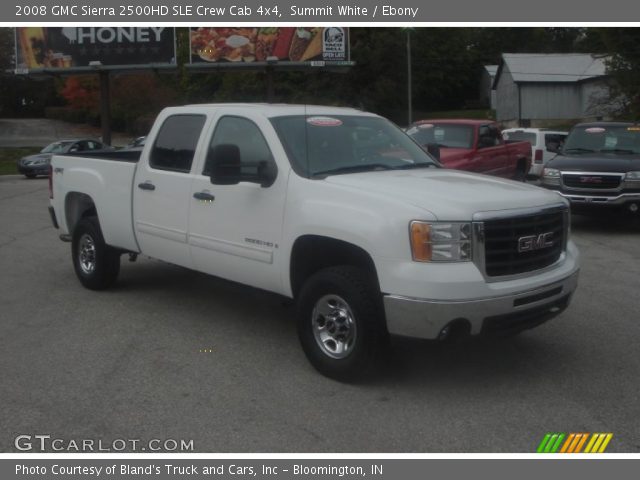 2008 GMC Sierra 2500HD SLE Crew Cab 4x4 in Summit White