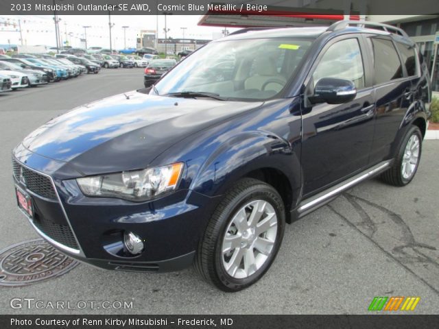 2013 Mitsubishi Outlander SE AWD in Cosmic Blue Metallic