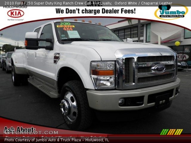 2010 Ford F350 Super Duty King Ranch Crew Cab 4x4 Dually in Oxford White