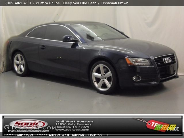 2009 Audi A5 3.2 quattro Coupe in Deep Sea Blue Pearl