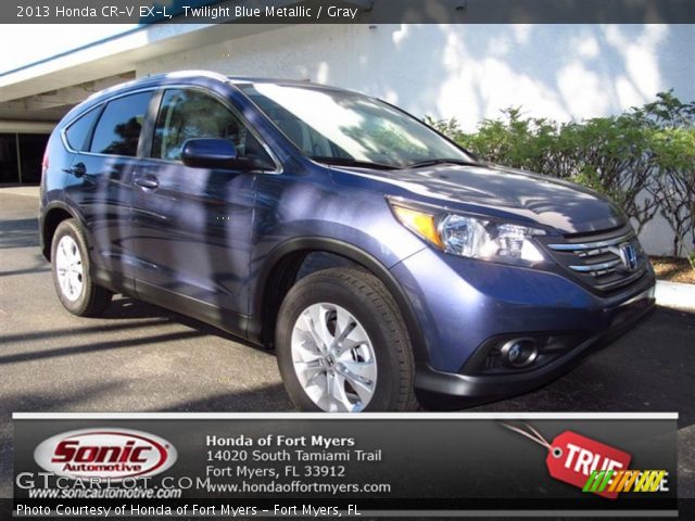 2013 Honda CR-V EX-L in Twilight Blue Metallic