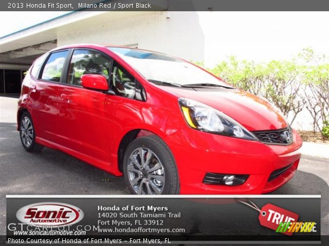 2013 Honda Fit Sport in Milano Red