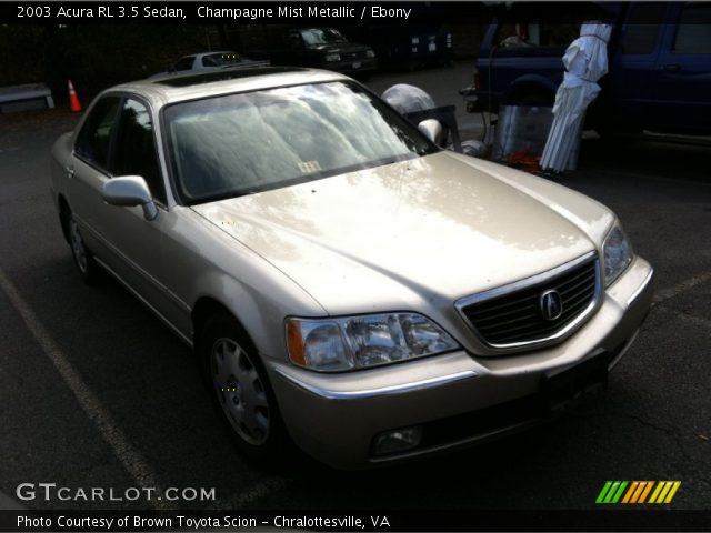2003 Acura RL 3.5 Sedan in Champagne Mist Metallic