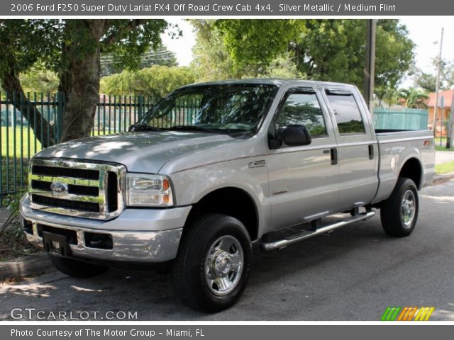 2006 Ford F250 Super Duty Lariat FX4 Off Road Crew Cab 4x4 in Silver Metallic