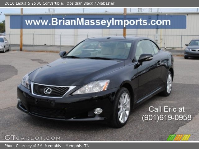 2010 Lexus IS 250C Convertible in Obsidian Black
