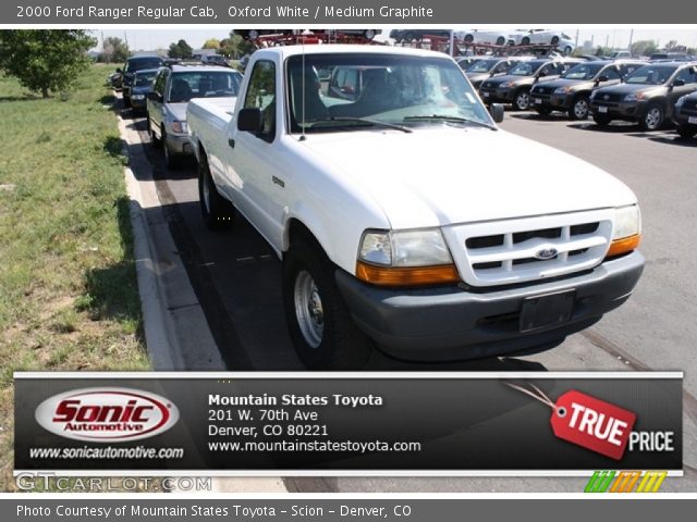 2000 Ford Ranger Regular Cab in Oxford White