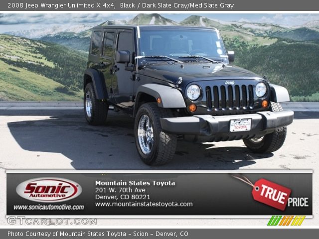 2008 Jeep Wrangler Unlimited X 4x4 in Black