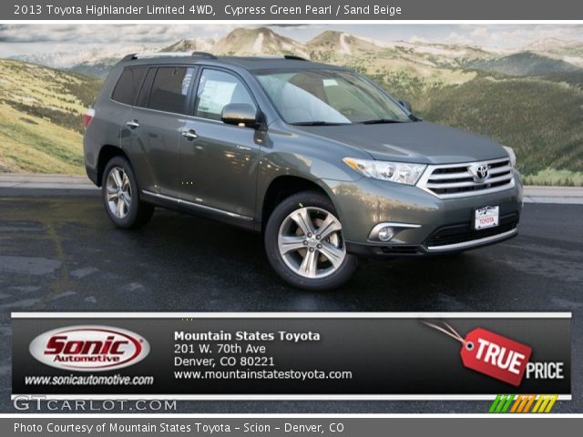 2013 Toyota Highlander Limited 4WD in Cypress Green Pearl