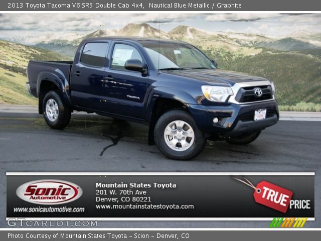 2013 Toyota Tacoma V6 SR5 Double Cab 4x4 in Nautical Blue Metallic