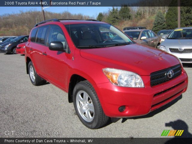 2008 Toyota RAV4 4WD in Barcelona Red Pearl