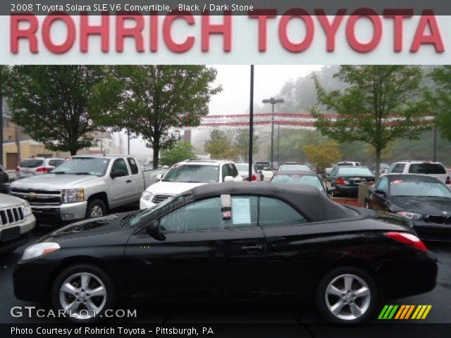 2008 Toyota Solara SLE V6 Convertible in Black