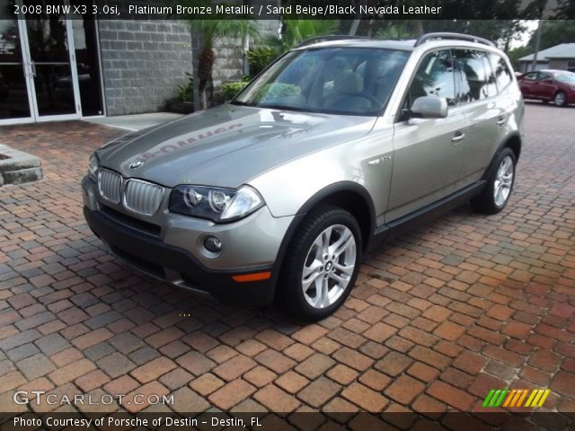 2008 BMW X3 3.0si in Platinum Bronze Metallic