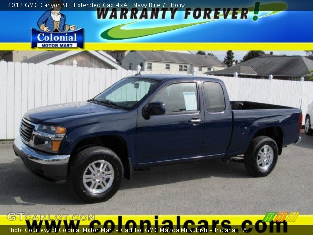 2012 GMC Canyon SLE Extended Cab 4x4 in Navy Blue