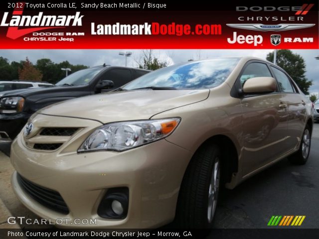 2012 Toyota Corolla LE in Sandy Beach Metallic