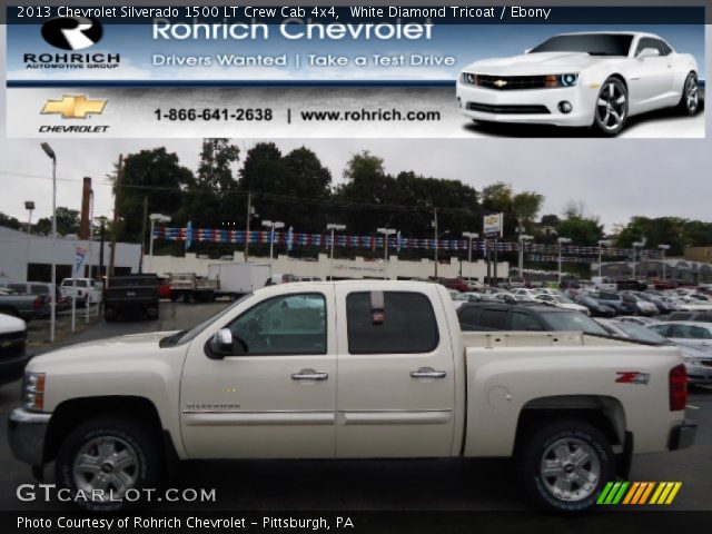 2013 Chevrolet Silverado 1500 LT Crew Cab 4x4 in White Diamond Tricoat