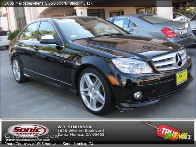 2009 Mercedes-Benz C 350 Sport in Black