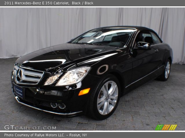 2011 Mercedes-Benz E 350 Cabriolet in Black