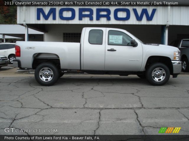 2013 Chevrolet Silverado 2500HD Work Truck Extended Cab 4x4 in Silver Ice Metallic