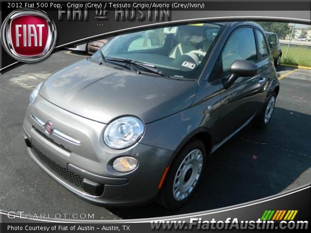 2012 Fiat 500 Pop in Grigio (Grey)