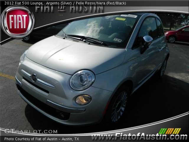 2012 Fiat 500 Lounge in Argento (Silver)