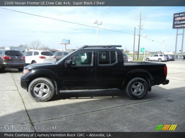 2008 Nissan Frontier LE Crew Cab 4x4 in Super Black