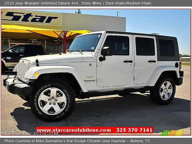 2010 Jeep Wrangler Unlimited Sahara 4x4 in Stone White