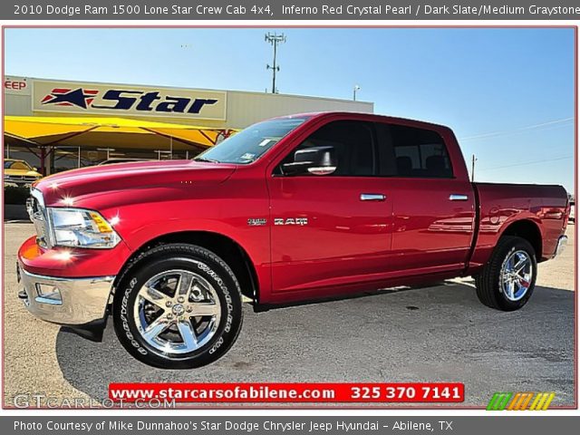 2010 Dodge Ram 1500 Lone Star Crew Cab 4x4 in Inferno Red Crystal Pearl