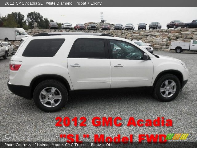 2012 GMC Acadia SL in White Diamond Tricoat