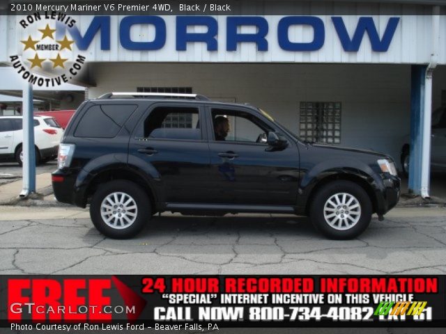 2010 Mercury Mariner V6 Premier 4WD in Black